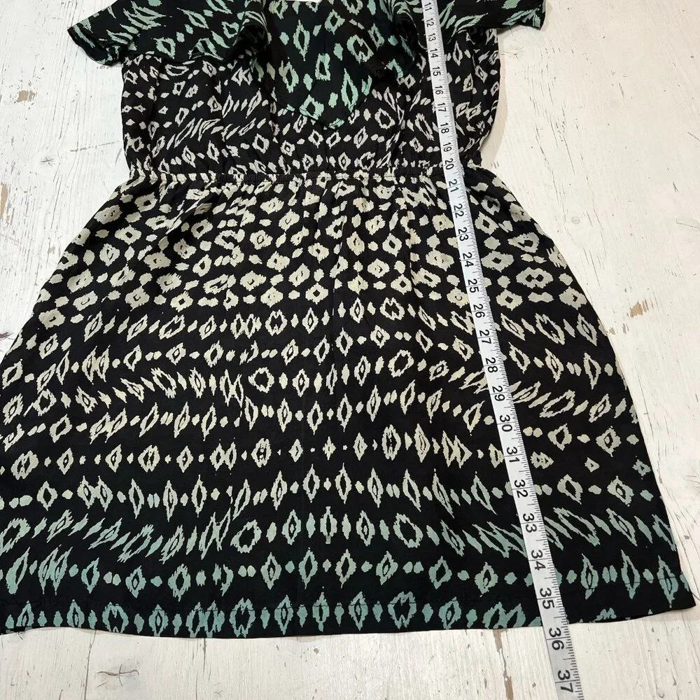Gypsy 05 100% Silk Dress Womens XS Tie Dye Hippie Boho Festival Leopard Print